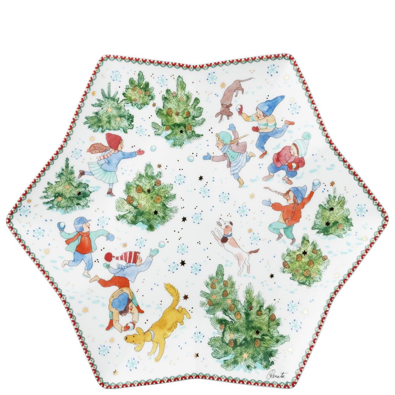hutschenreuther-sammelkollektion-2025-weihnachtsspiele-sternschale-33-6-cm-rot-b image 5