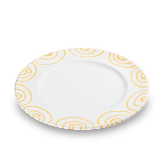 gmundner-keramik-gelbgeflammt-speiseteller-gourmet-27-cm image 1