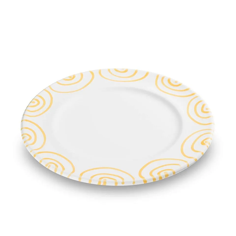 gmundner-keramik-gelbgeflammt-speiseteller-gourmet-27-cm image 1