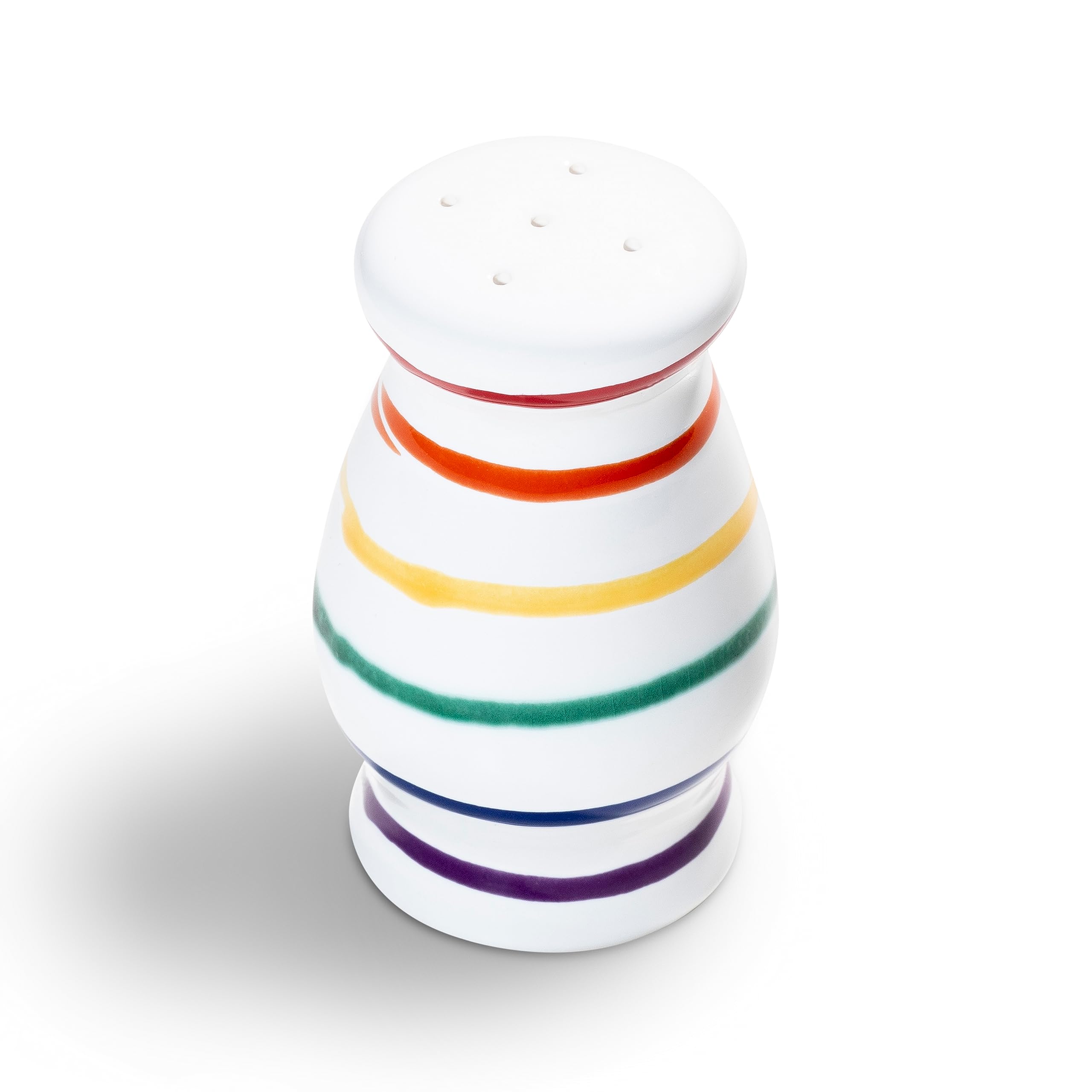 gmundner-keramik-regenbogen-salzstreuer-bauchig-8-5-cm-handgemacht image 1
