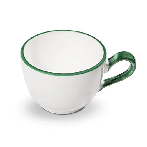 gmundner-keramik-kaffeetasse-glatt-0-19-liter-gr-ner-rand image 3
