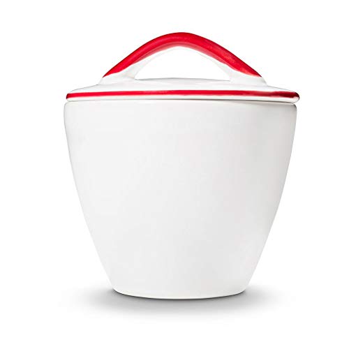 gmundner-keramik-zuckerdose-gourmet-9-cm-rubinroter-hirsch-handgemacht-in-sterre image 6