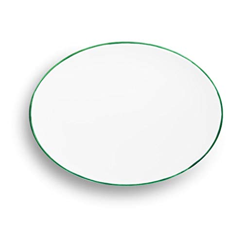 gmundner-keramik-platte-oval-28-x-21-cm-dekor-gr-ner-rand-handgemacht-in-sterrei image 4