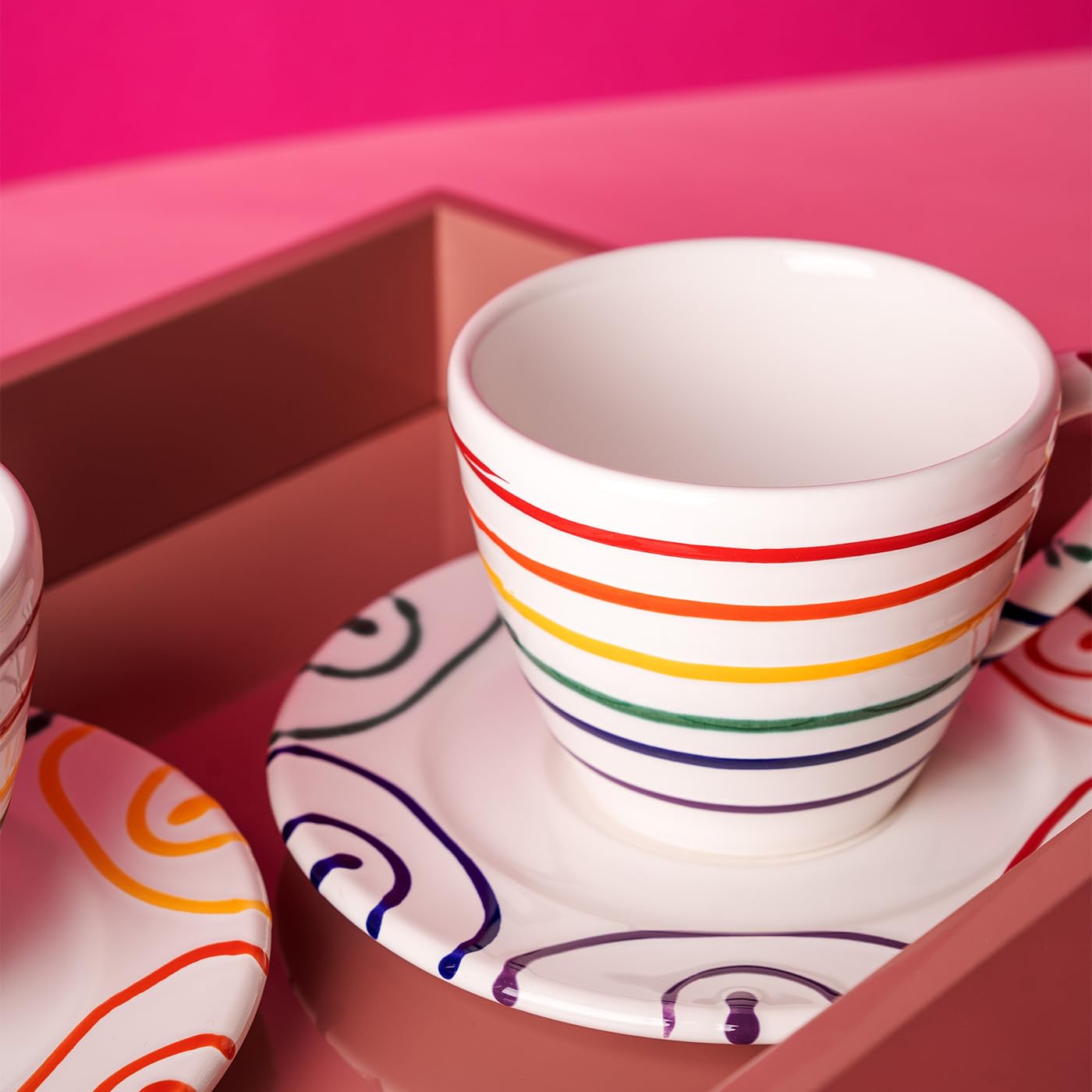 gmundner-keramik-regenbogen-unterteller-kaffee-gourmet-0-16-cm image 3