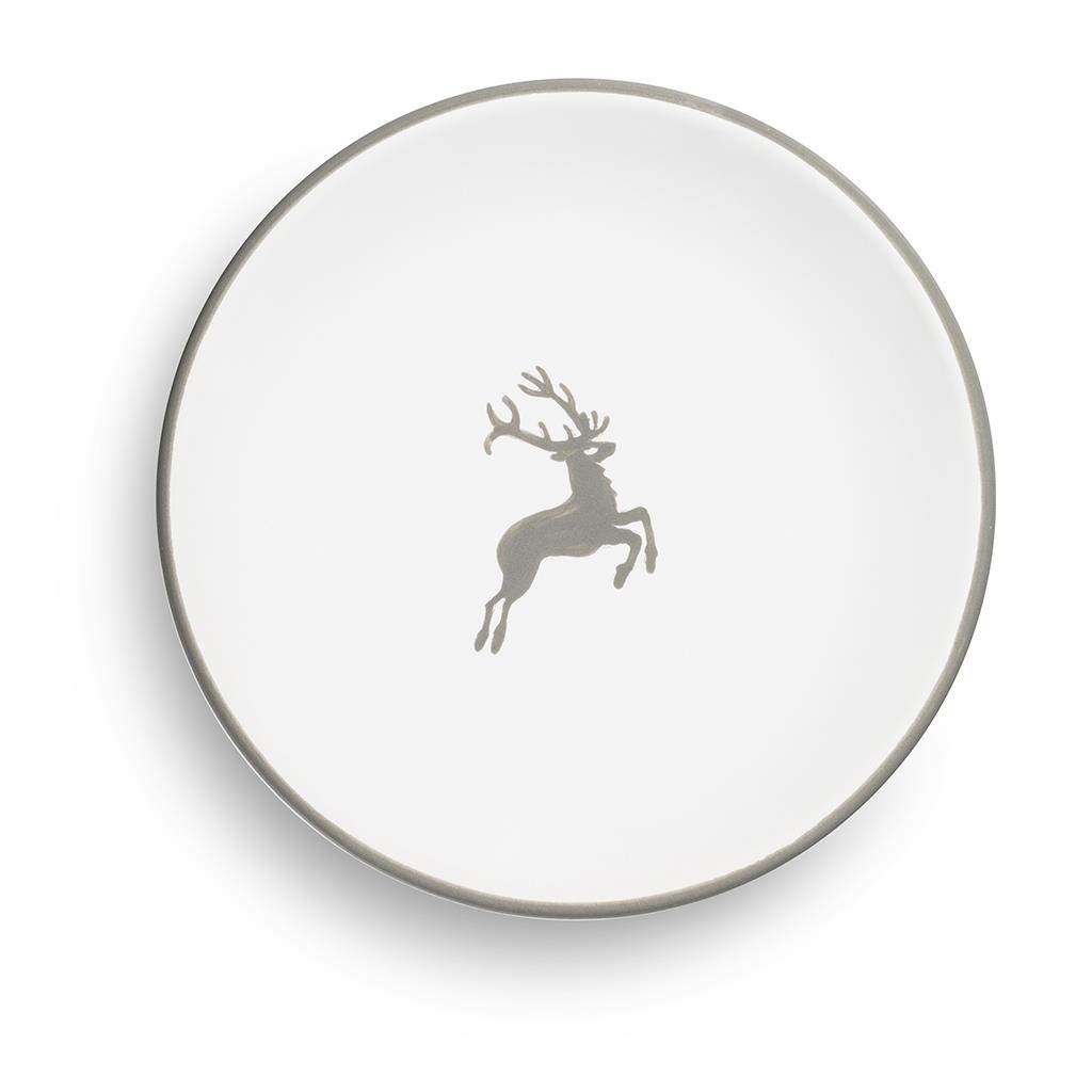 gmundner-keramik-unterteller-f-r-mokkatasse-11-cm-grauer-hirsch-handgemacht-in-s image 2