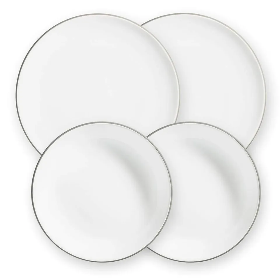 gmundner-keramik-dinner-for-two-classic-geschirrset-grauer-rand-2-personen-set-h image 1