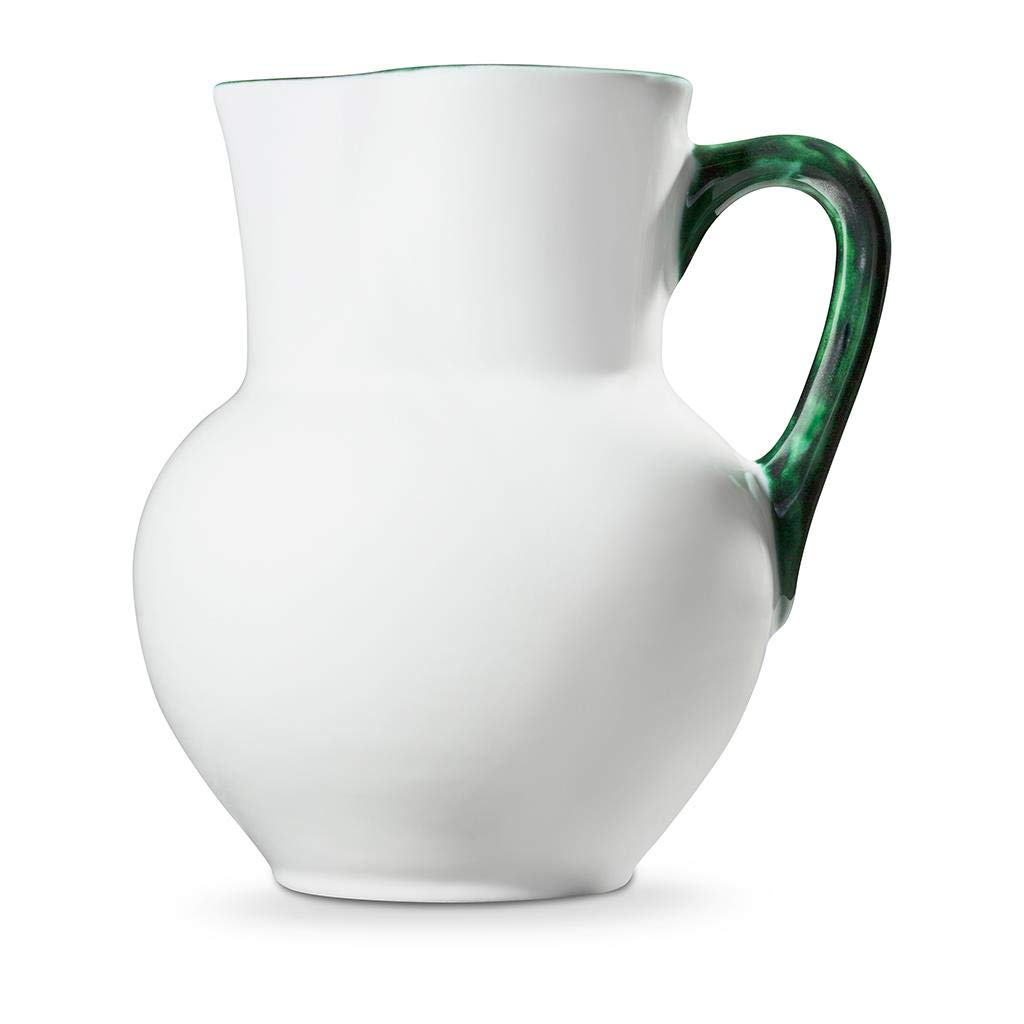 gmundner-keramik-krug-wiener-form-1-5-liter-gr-ner-rand-handgemacht-in-sterreich image 2