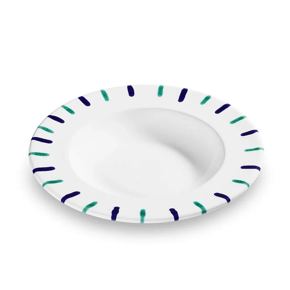 gmundner-keramik-suppenteller-gourmet-24-cm-traunsee-2-geschirr-handgemacht-in-d image 1