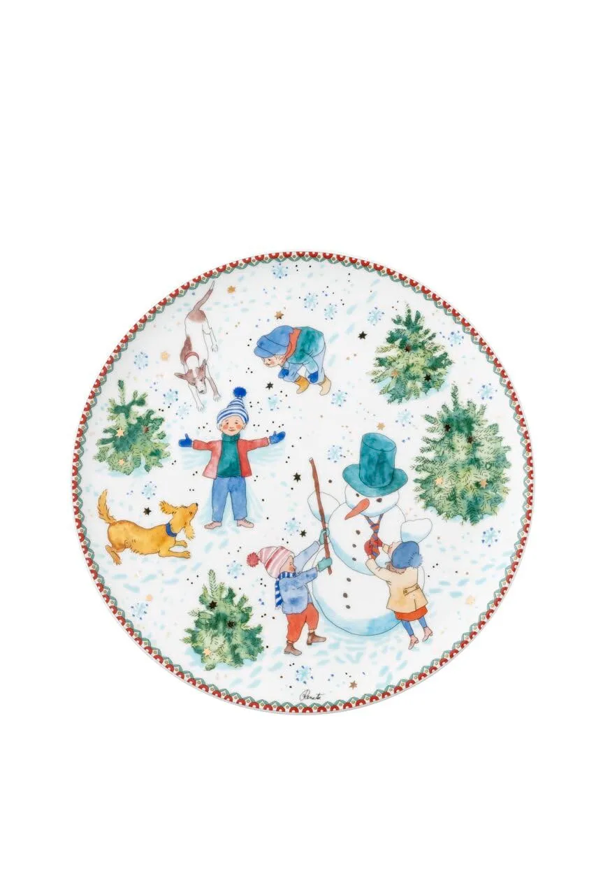 hutschenreuther-sammelkollektion-2025-weihnachtsspiele-teller-flach-22-cm image 1