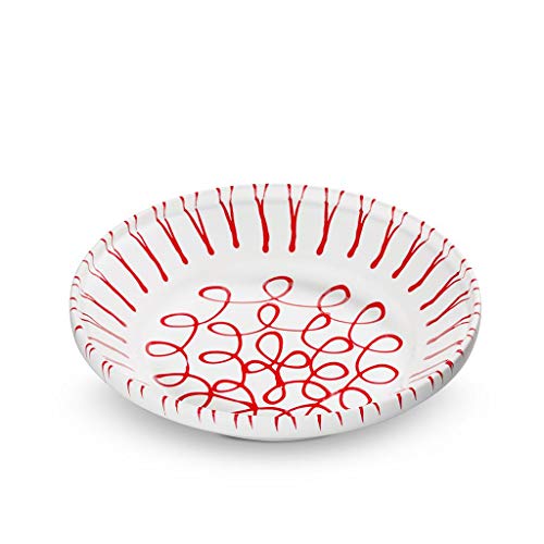 gmundner-keramik-reifsch-ssel-ohne-henkel-rotgeflammt-28-cm-handgemacht-in-sterr image 4