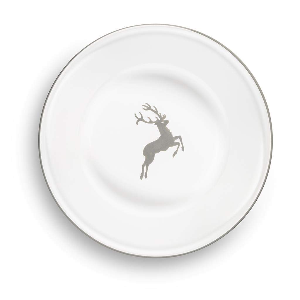 gmundner-keramik-reifsch-ssel-ohne-henkel-grauer-hirsch-28-cm-handgemacht-in-ste image 2