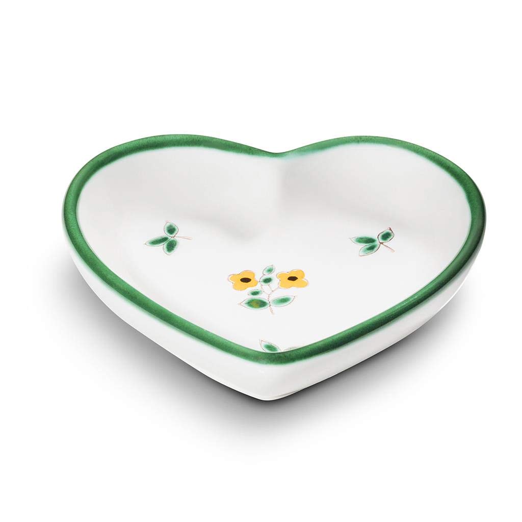 gmundner-keramik-herzschale-streublumen-8-8-x-10-cm image 1