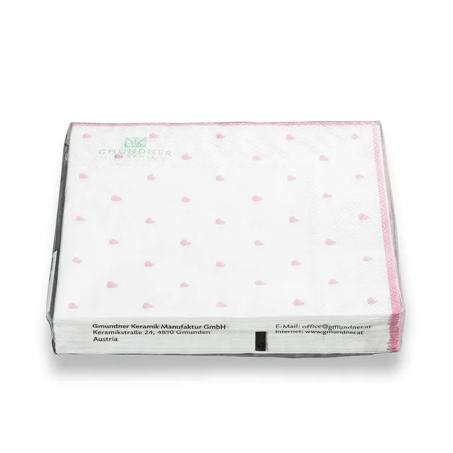 gmundner-keramik-herzerl-rosa-lunchservietten-3-lagig-20-st-ck image 1