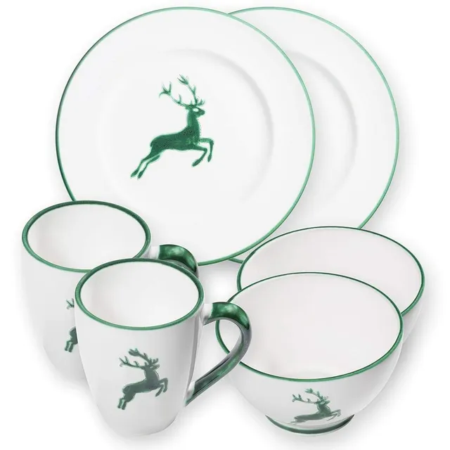 gmundner-keramik-gr-ner-hirsch-h-ttenfr-hst-ck-gourmet-geschirrset-6-teilig-f-r- image 1