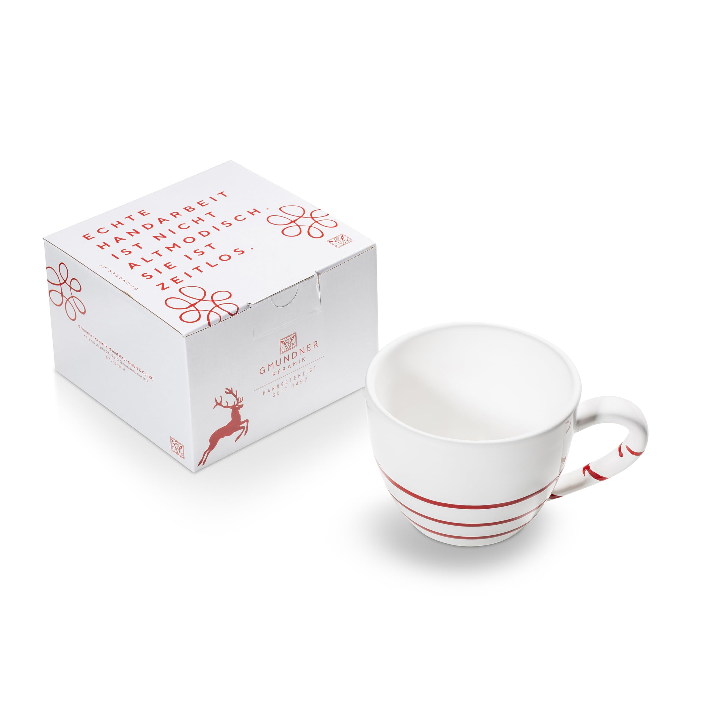 gmundner-keramik-pur-geflammt-rot-teetasse-maxima-in-geschenkbox image 1