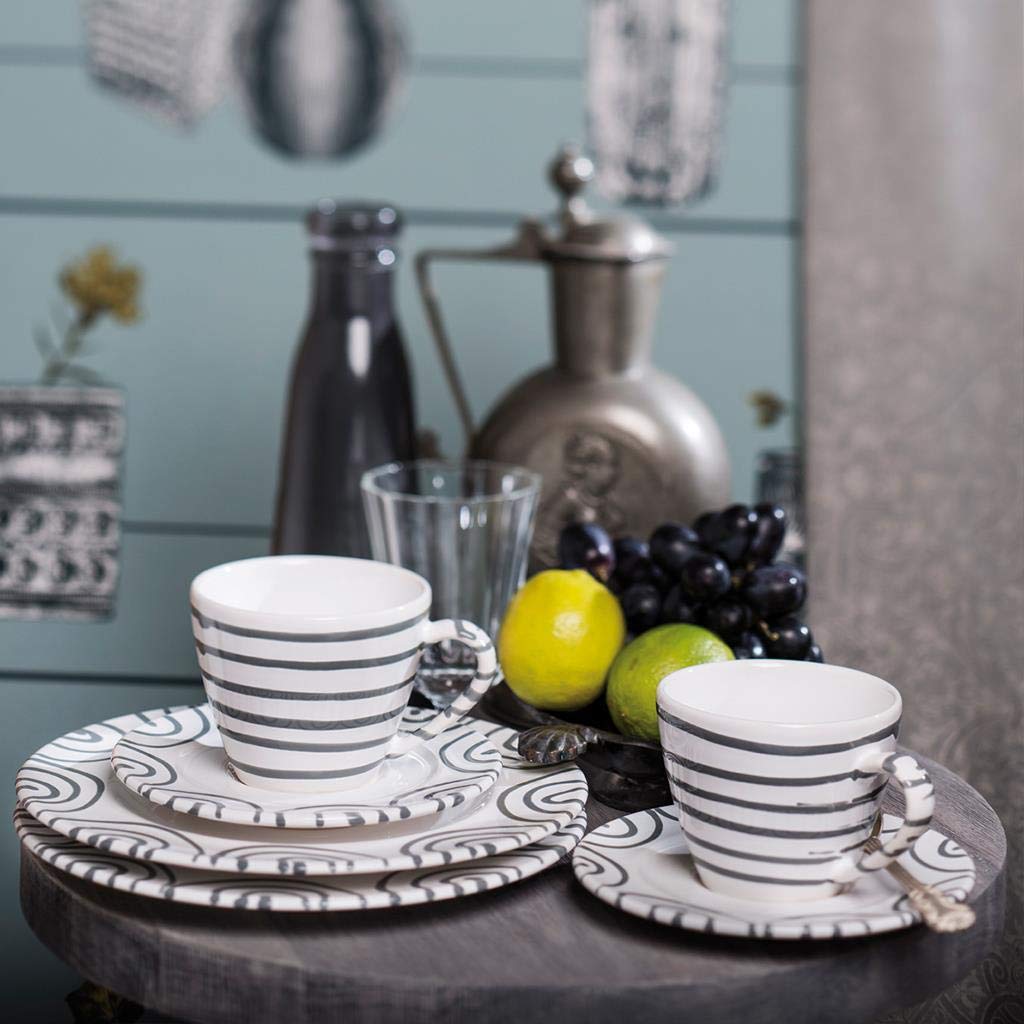 gmundner-keramik-breakfast-for-two-gourmet-geschirrset-graugeflammt-6-teilig-han image 2