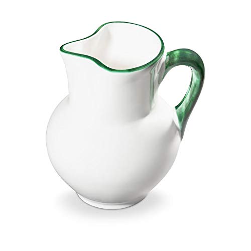 gmundner-keramik-krug-wiener-form-gr-ner-rand-1-liter-handgemacht-in-sterreich image 4