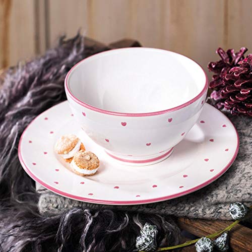 gmundner-keramik-herzerl-rosa-dessertteller-gourmet-22-cm image 8