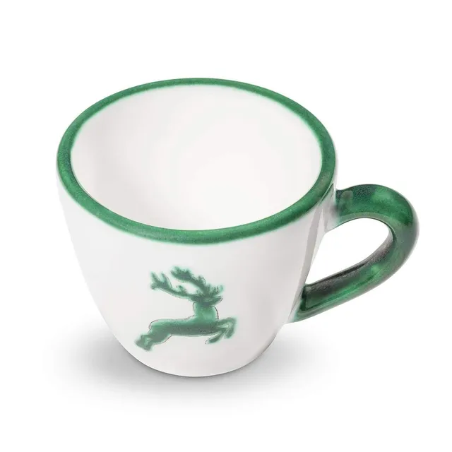 gmundner-keramik-espressotasse-gourmet-0-06-liter-gr-ner-hirsch-handgemacht-in-s image 1