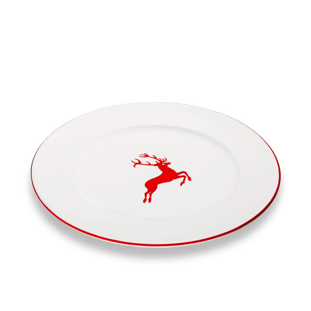 gmundner-keramik-speiseteller-gourmet-29-cm-bordeauxroter-hirsch image 5