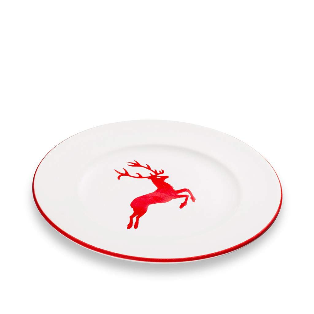 gmundner-keramik-dessertteller-gourmet-rubinroter-hirsch-18-cm image 1