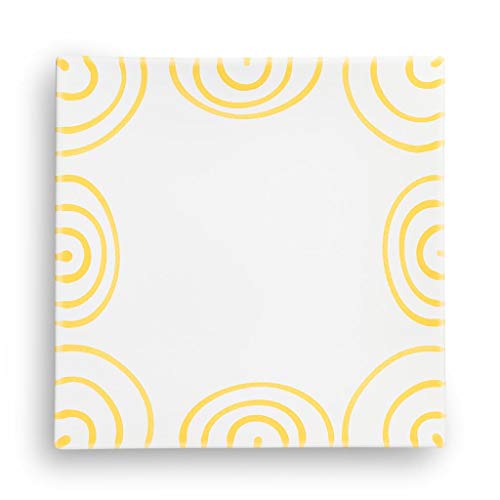 gmundner-keramik-dessertteller-20-cm-gelbgeflammt image 4