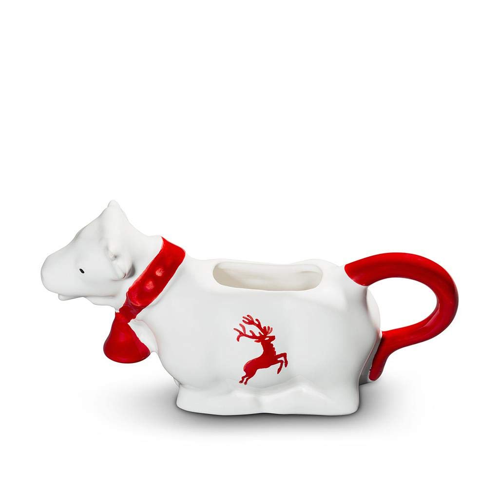 gmundner-keramik-milchkuh-0-16-liter-rubinroter-hirsch-handgemacht-in-sterreich image 1