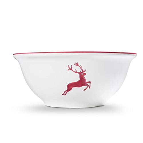 gmundner-keramik-salatsch-ssel-bordeauxroter-hirsch-2-liter-handgemacht-in-sterr image 6