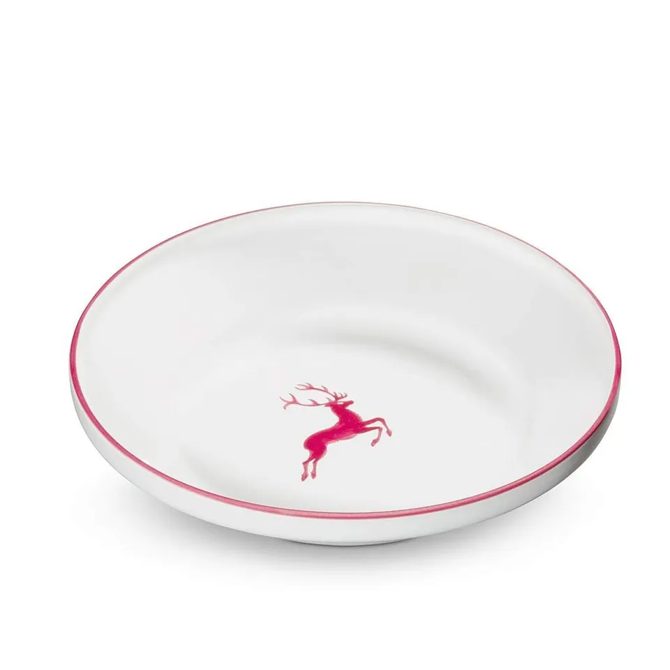 gmundner-keramik-reifsch-ssel-ohne-henkel-32-cm-bordeauxroter-hirsch image 1
