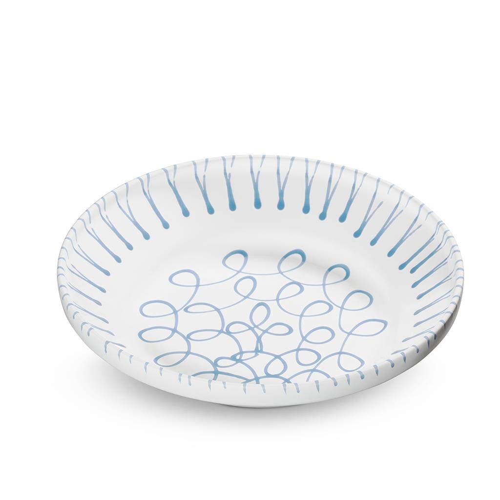 gmundner-keramik-reifsch-ssel-ohne-henkel-32-cm-blaugeflammt-sch-ssel-handgemach image 1
