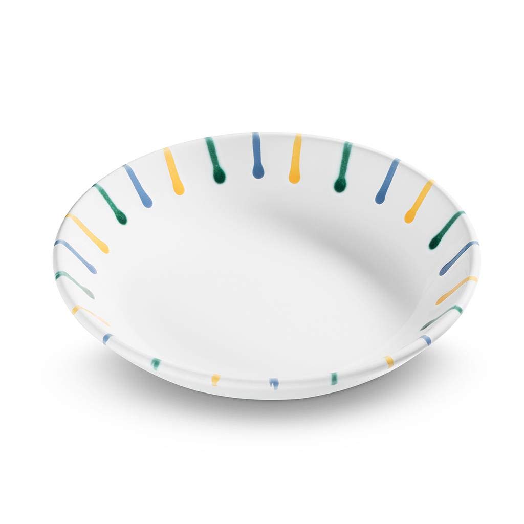 gmundner-keramik-buntgeflammt-suppenteller-cup-20-cm image 1