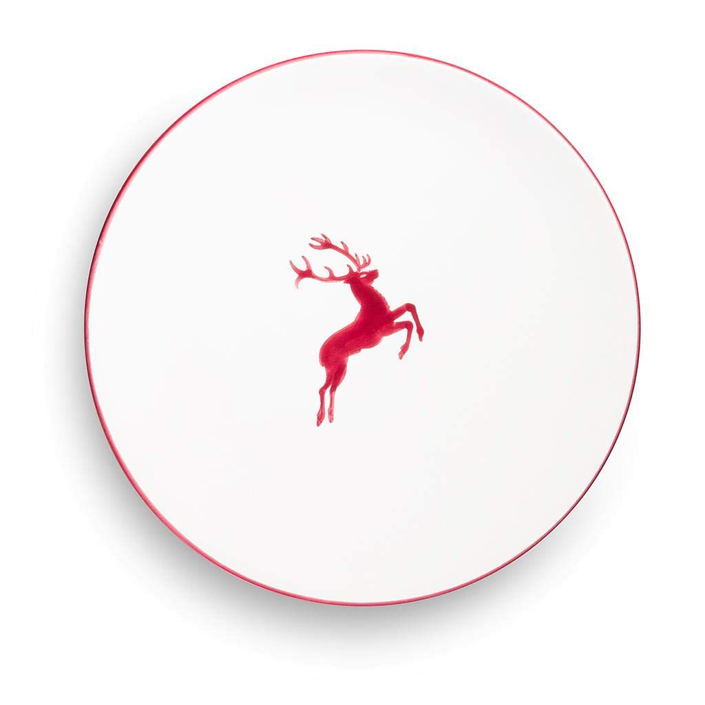 gmundner-keramik-bordeauxroter-hirsch-speiseteller-28-cm image 2