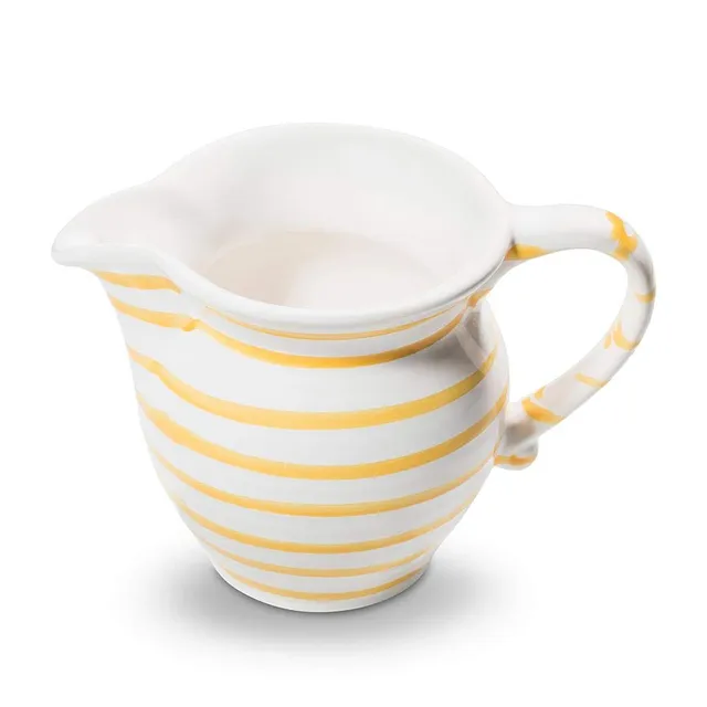 gmundner-keramik-milchgie-er-glatt-gelbgeflammt-0-3-liter-handgemacht-in-sterrei image 1