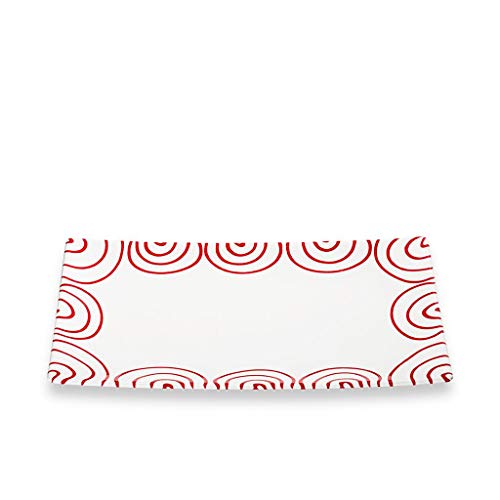 gmundner-keramik-platte-rechteckig-30x20x2-5-cm-rotgeflammt-handgemacht-in-sterr image 3