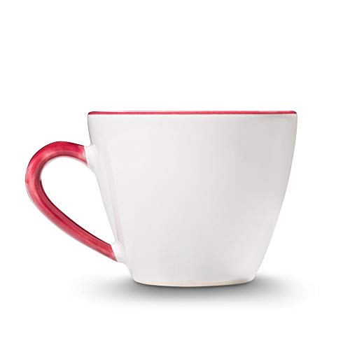 gmundner-keramik-kaffeetasse-gourmet-0-2-liter-bordeauxroter-hirsch image 6