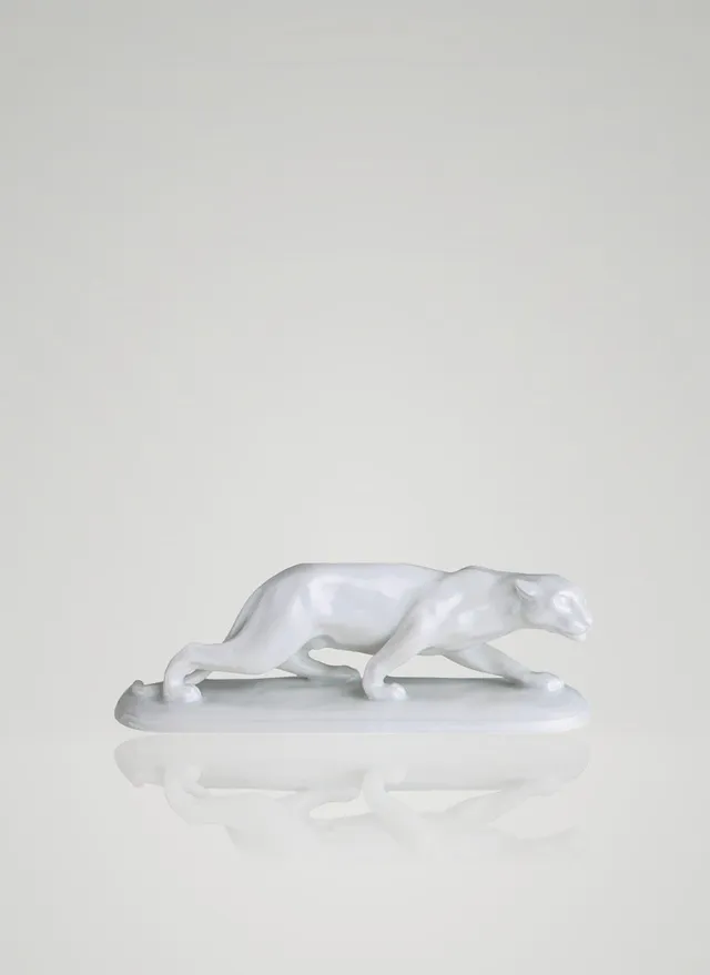 augarten-figur-panther-schleichend-wiener-porzellanfigur-handgefertigt image 1