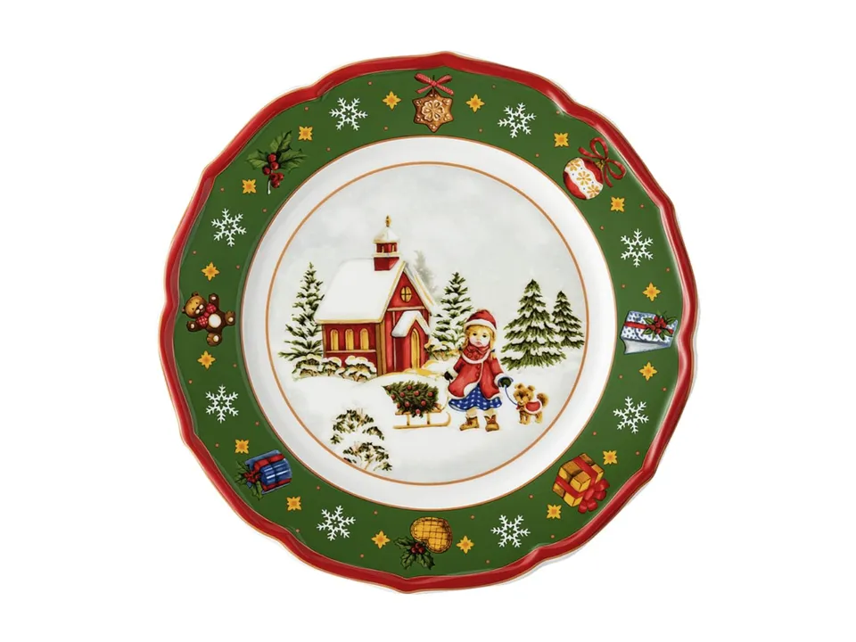 hutschenreuther-happy-wintertime-teller-flach-22-cm image 1