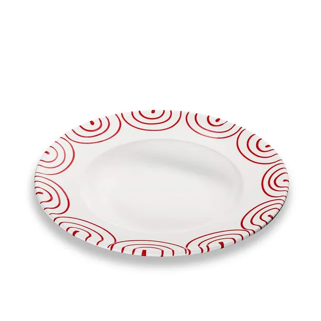 gmundner-keramik-pastateller-gourmet-29-cm-rotgeflammt image 1