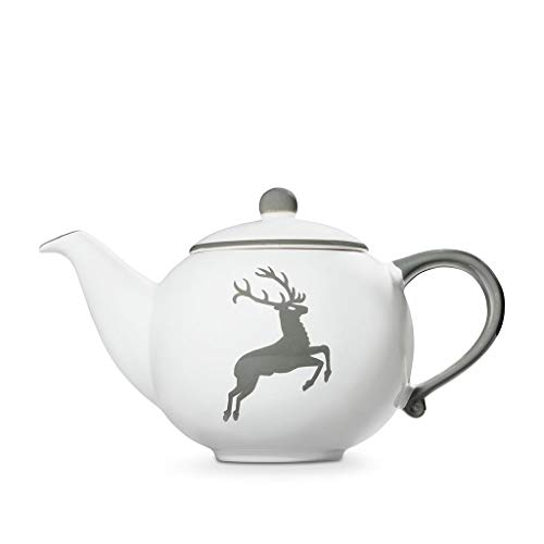 gmundner-keramik-teekanne-glatt-1-5-liter-grauer-hirsch image 5
