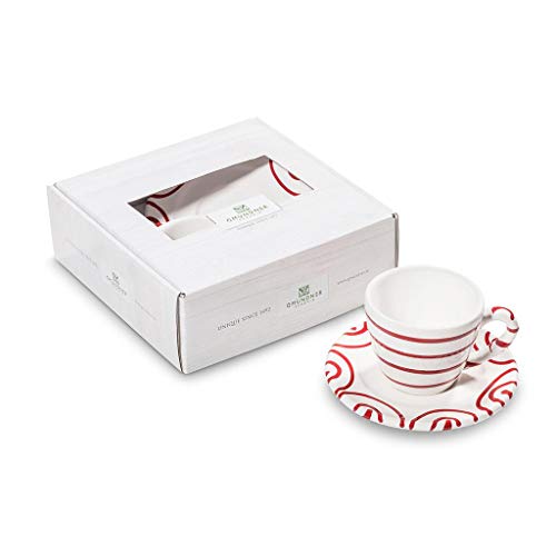 gmundner-keramik-rotgeflammt-espresso-for-you-gourmet-geschirrset-tasse-untertel image 4
