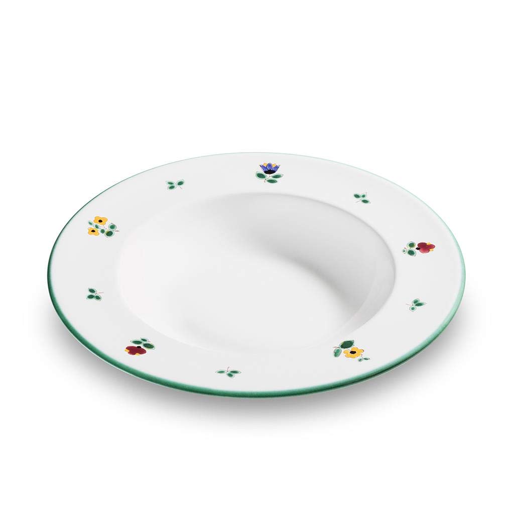gmundner-keramik-suppenteller-gourmet-24-cm-streublume image 1