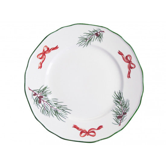 augarten-speiseteller-f-hrenbruch-mit-roter-masche-28-cm-form-belvedere image 1