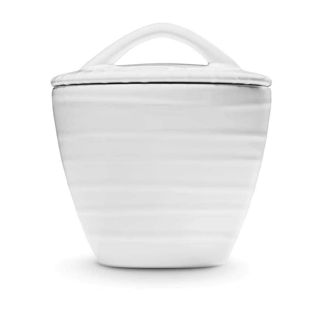 gmundner-keramik-zuckerdose-gourmet-9-cm-wei-geflammt image 2