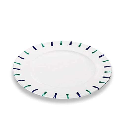 gmundner-keramik-speiseteller-gourmet-29-cm-buntgeflammt-handgemacht-in-sterreic image 7
