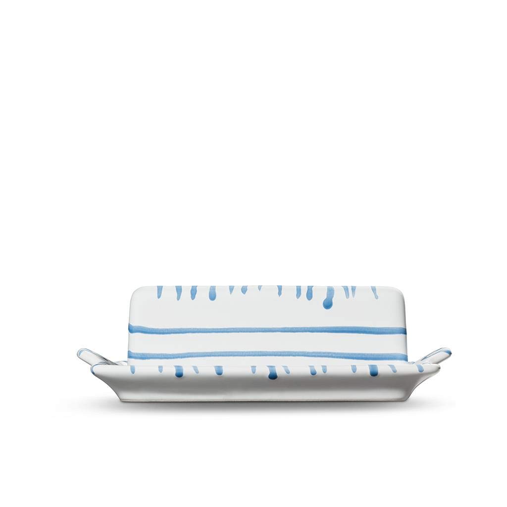 gmundner-keramik-butterdose-blaugeflammt-20-5-x-14-5-x-5-7-cm-handgemacht-in-ste image 2