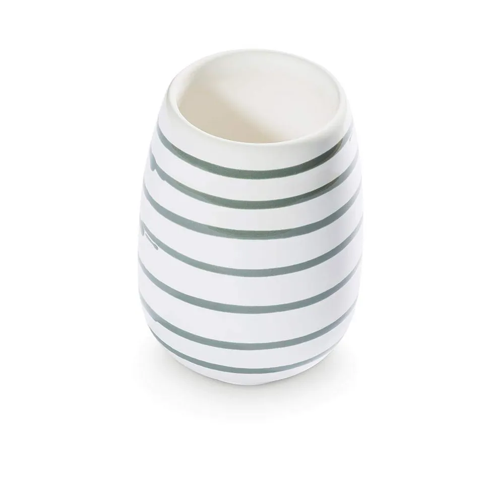 gmundner-keramik-vase-11-cm-graugeflammt image 1