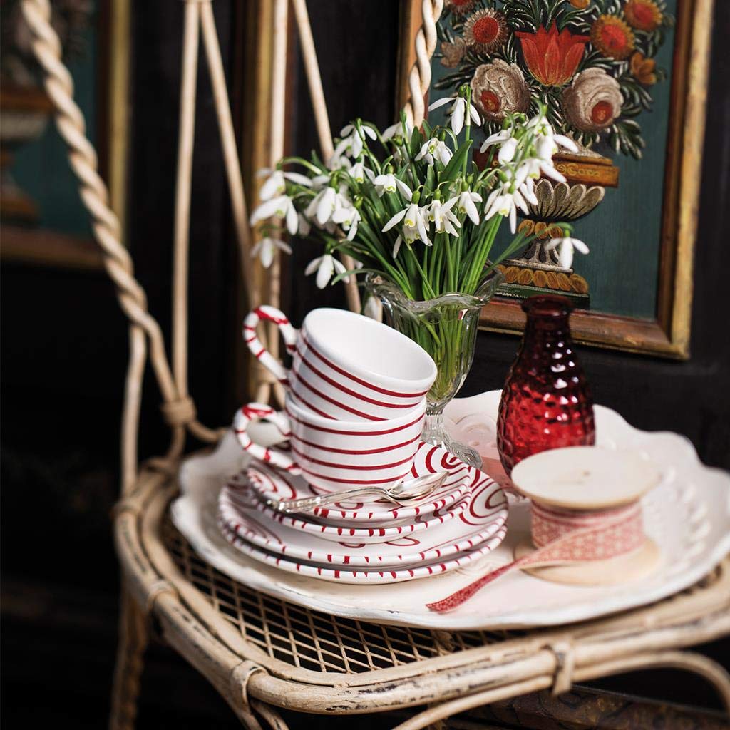 gmundner-keramik-fr-hst-cksgeschirr-set-breakfast-for-two-classic-rotgeflammt-6- image 2