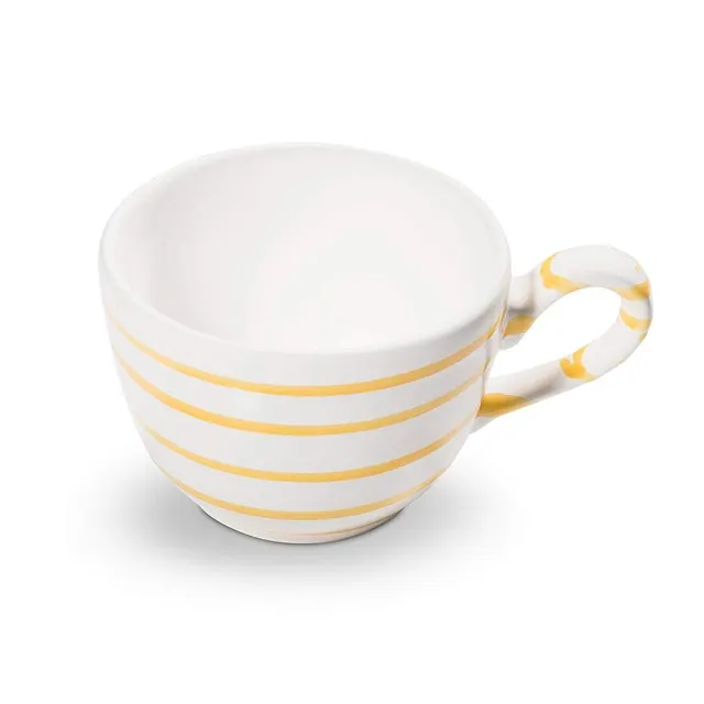 gmundner-keramik-gelbgeflammt-kaffeetasse-gourmet-190-ml image 1
