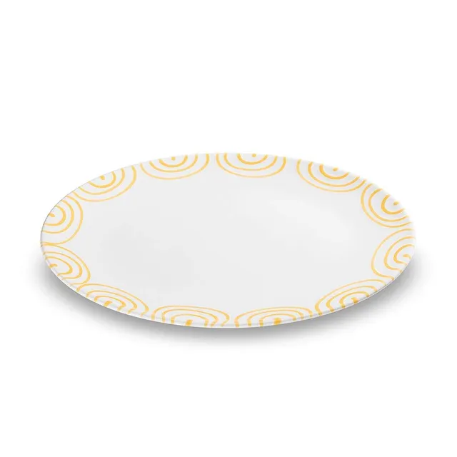 gmundner-keramik-platte-oval-gelbgeflammt-33-x-26-x-2-5-cm-handgemacht-in-sterre image 1