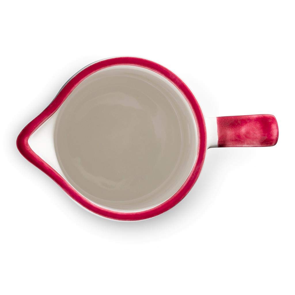 gmundner-keramik-wasserkrug-bordeauxroter-hirsch-0-7-liter-handgemacht-in-sterre image 3